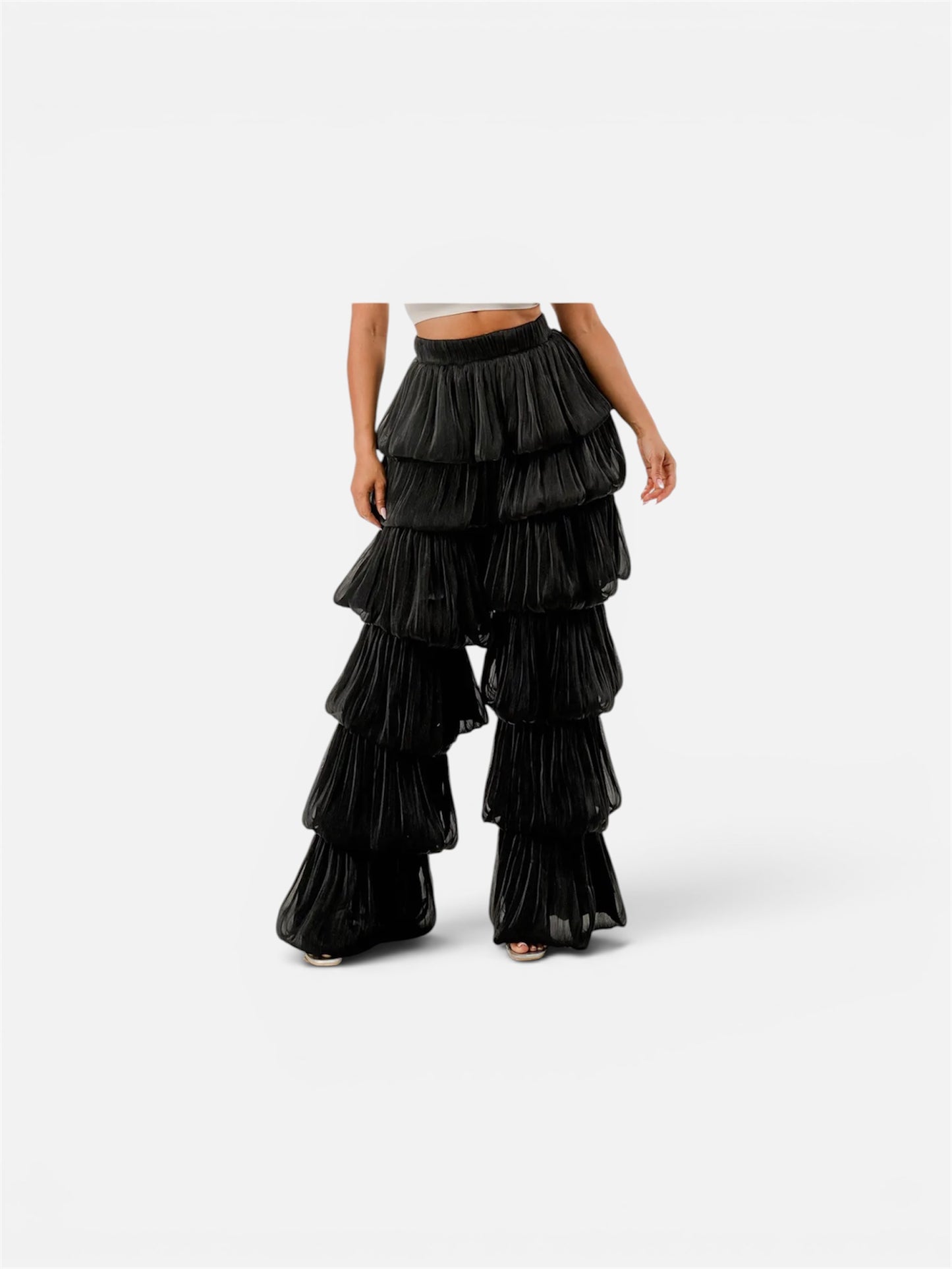 Statement Tiered Ruffled Pants