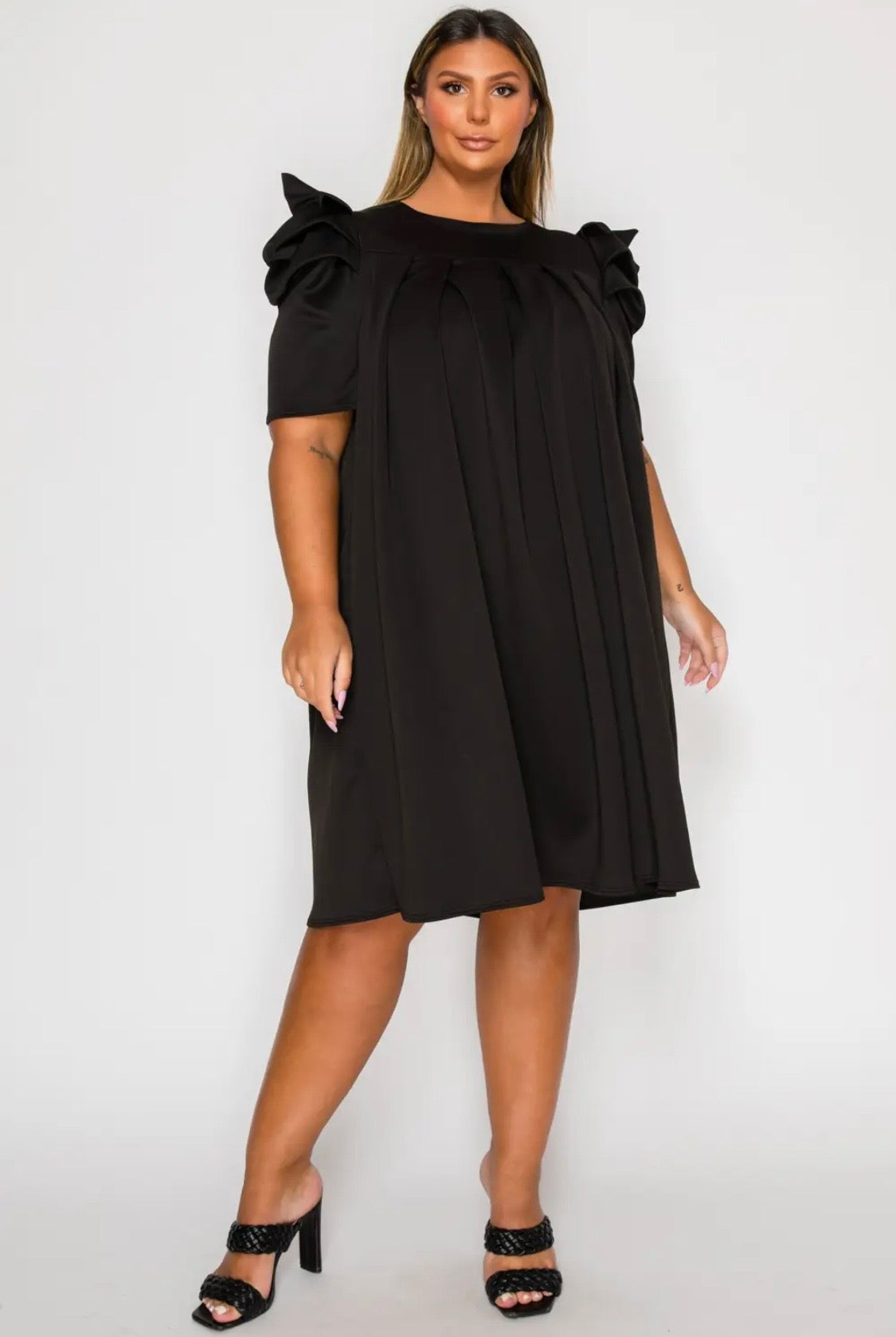 Pleated Swing Dress
