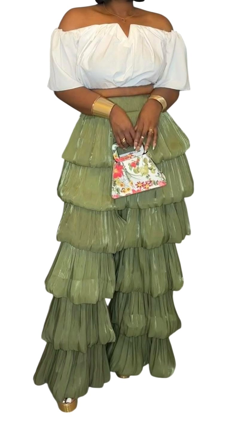 Statement Tiered Ruffled Pants